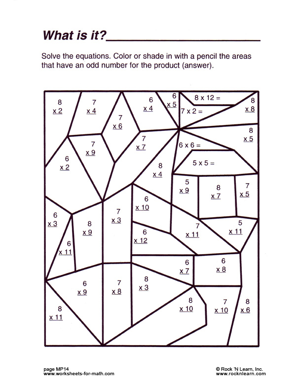 Free Worksheets 10 Math algebra grade  worksheet